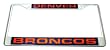 Denver Broncos Laser Chrome Frame