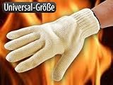 Hitze-Schutz-Handschuh 7632 für Grill & Ofen aus feuerbeständigen Aramidfasern NomexTM und KevlarTM - bis 250°