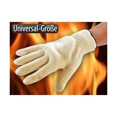Hitze-Schutz-Handschuh 7632 f�r Grill & Ofen aus feuerbest�ndigen Aramidfasern NomexTM und KevlarTM - bis 250�