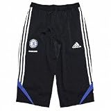 アディダス チェルシー 3/4 トレーニングパンツ ブラック×リフレックスブルー