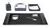 Dacasso 2000 Series Black Crocodile Embossed Leather 7-Piece Desk Set