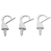 Tools & Hardware : Safety Cup Hook, 7/8" White