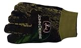 Pair of John Deere Camo Jersey Hunting Gloves
