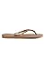 Havaianas Women's Slim Metal Mesh Flip Flop Sandal, Rose Gold, 7/8 M US