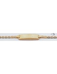 14kt Yellow Gold 6" Baby & Child ID Bracelet - DCID86-6