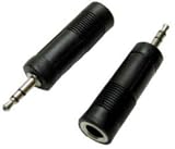 10 1 / 4 &acute; - 1 / 8 &acute; Stereo Headphone / Microphone Adapters - B000F52N8W