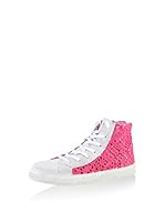 WOZ? Zapatillas abotinadas (Fucsia / Blanco)