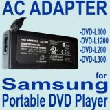 AC Power Adapter for Samsung Portable DVD Player DVD-L100 , DVD-L1200 , DVD-L200 , DVD-L300 Models