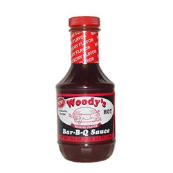 Woody's Authentic Recipe Hot Hickory Flavor Bar-B-Q Sauce (Net Wt. 19.5 oz)