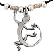 Lizard Pendant leather necklace