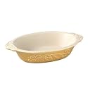 Pfaltzgraff Weir in Your Kitchen 5-by-7-Inch Oval Baker, Fennel