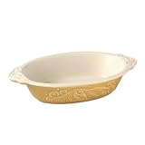 Pfaltzgraff Weir in Your Kitchen 5-by-7-Inch Oval Baker, Fennel