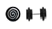 Fake Acrylic Plugs - Black Spirals - 16g Wire - 8mm/0g - Sold as a Pair