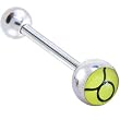 Zodiac Sign Taurus Logo Barbell Tongue Ring