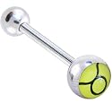 Zodiac Sign TAURUS Logo Barbell Tongue Ring