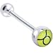 Zodiac Sign TAURUS Logo Barbell Tongue Ring