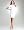 Kristie Pleated Sleeve Dress - WHITE (S)
