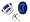 2.00 cts Oval Sapphire Earring Studs in 14k White Gold FREE GIFT BAG!