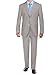 Bianco B Men's Suit Two Button Side Vent Jacket Flat Front Pants Modern Fit Suit