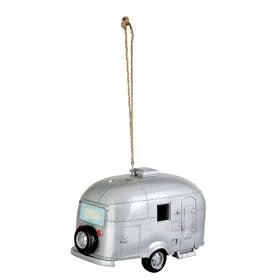 Red Carpet Studios Ltd. Birdie in the Woods Birdhouse Silver Camper from Birdhouses & Accessories