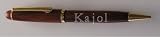 Rosewood pen with engraved name Kajol