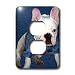 Dogs Bulldog - French Bulldog Puppy - Light Switch Covers - 2 plug outlet cover