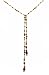 Lariat Necklace - Swarovski (tm) Crystals and Mixed Beads ~ Smoky Topaz & Topaz (22