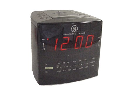 Alarm Radio Clock B&W Video Camera W/built-in Motion Activated DVR