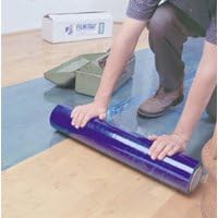 Hardwood Floor Protection Hard Wood Film Cover, 24" x 200', Blue