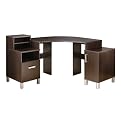Corner Desk - Chocolate