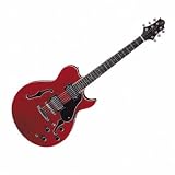 Samick Royale RL 2 Thin Line Fusion Style Guitar Translucent Red