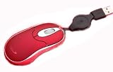 Review BCL  / Mini optical usb mouse with retractable cable in Red