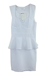 Sleeveless Polyester Peplum  Dress