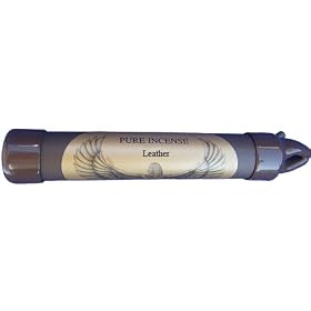 Leather - PURE Incense NEW to Amazon! Burns twice as long as other incense - CORELESS!! nothing to provoke allergies (25-30 sticks) Leather is musky, sexy and luxurious - enriches the senses.