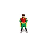 Teen Titans Dc Comics Robin Muscle Chest Deluxe Toddler/Child Costume (As Shown;2T-4T)