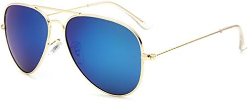 ERUPT Modern Fashion Full Metal Crossbar Technologic Polarized Lens Aviator Sunglasses - UV400