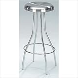 Counterstool 53 Swivel Counter Stool in Stainless Steel [Set of 2]