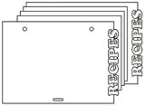 Clear Recipe Book Album 5-1/2-Inch by 7-1/2-Inch, 5 Pages and 2 Binder Rings