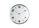 Karlsson Aluminium Studio Numbers Wall Clock, White Kitchen & Housewares
