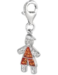 925 Sterling Silver November Birthstone Boy Charm, For Chamilia, Pandora, Biagi, Personality, Reflections And More Charm Bracelets