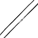2 MM Black Leather Cord Chain Necklace with title=
