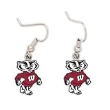 Wisconsin Badgers Official Logo Earrings