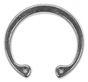 Zinc Plated Steel Int Retaining Ring, 9/16 Shaft OD x .035 Thick x .62 OD
