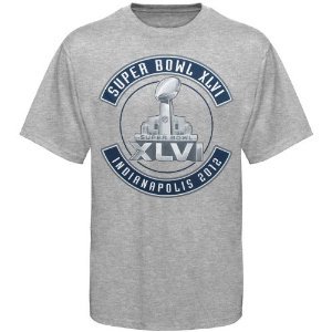 Super Bowl XLVI Men's Drive The Line T-Shirt - Ash (Large)