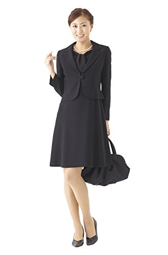 (モノワール) MONOIR 喪服 レディース 礼服 ブラックフォーマル アンサンブル ワンピース オールシーズン 02P23137