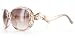 Gemsetter Designer-Inspired High Fashion Sunglasses with Dozens of Genuine Swarovski Crystals and Unique Arm Design For Stylish, Sexy Women