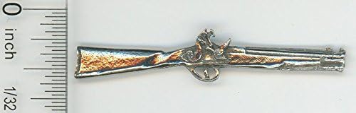 Warwick Miniatures Dollhouse Miniture Polished Pewter Blunderbuss