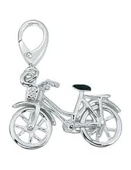 Genuine Zable (TM) Product. 925 Sterling Silver Enamel Moving Bicycle Clip-on Bead Charm. 100% Satisfaction Guaranteed.