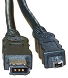 IEEE-1394, 6P / 4P, Firewire Cable, 15 ft
