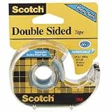 3M Scotch(R) 667 Removable Double-Coated Tape, 3/4in. x 400in.
